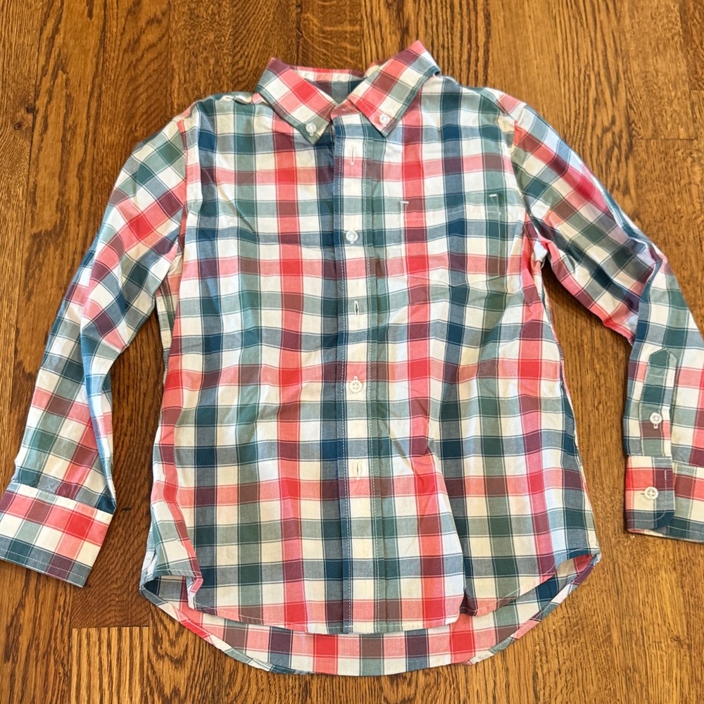 Crewcuts Kids Multi Color Plaid Shirt Size 4-5